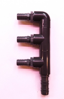 Verteiler 3 fach 20mm für 9mm Schlauch